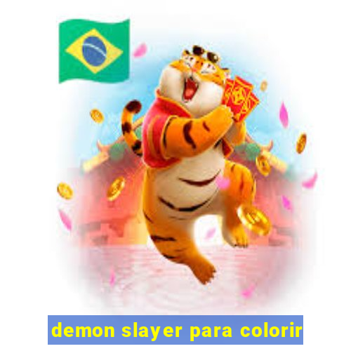 demon slayer para colorir